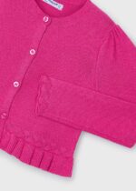 Sweter trykot dla dziewczynki Mayoral 3374 kolor magenta