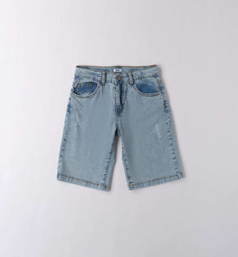 Bermudy dla chłopca iDO 4B668 kolor jasny jeans