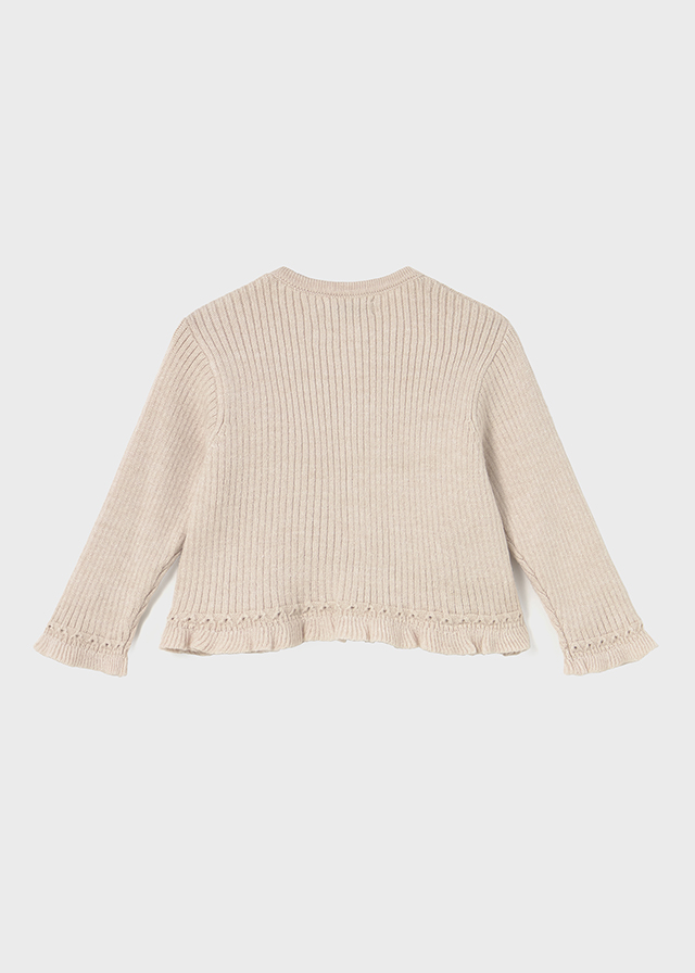 Sweter dla dziewczynki Mayoral 2358 - kolor tapioka - 68-104 cm