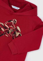 Bluza z kapturem dla chłopca Mayoral 4407 - kolor czerwony - 92-140 cm