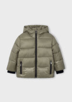 Kurtka zimowa z połyskiem unisex Mayoral 4416 - kolor tahini - 92-140 cm