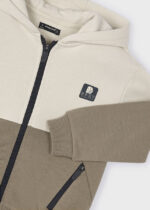 Bluza z kapturem dla chłopca Mayoral 4426 - kolor tahini - 92-140 cm