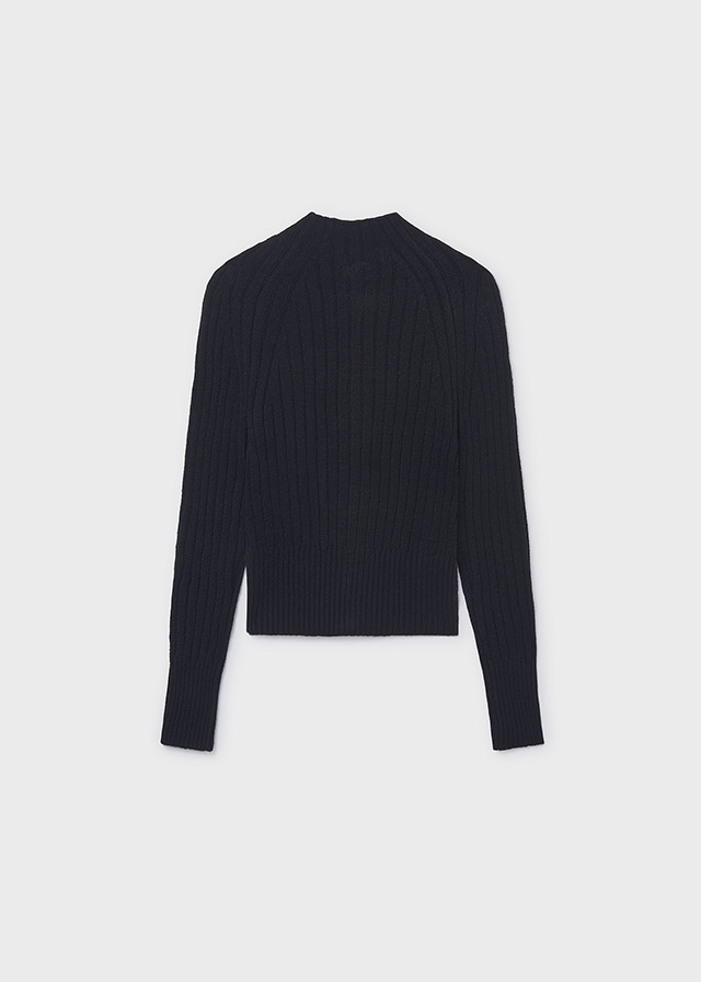 Sweter dla dziewczynki Mayoral 7323 - kolor czarny - 140-162 cm