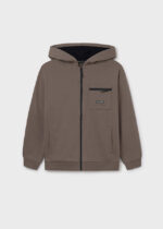 Bluza z kieszonka dla chłopca Mayoral 7419 kolor mud - 128-172 cm