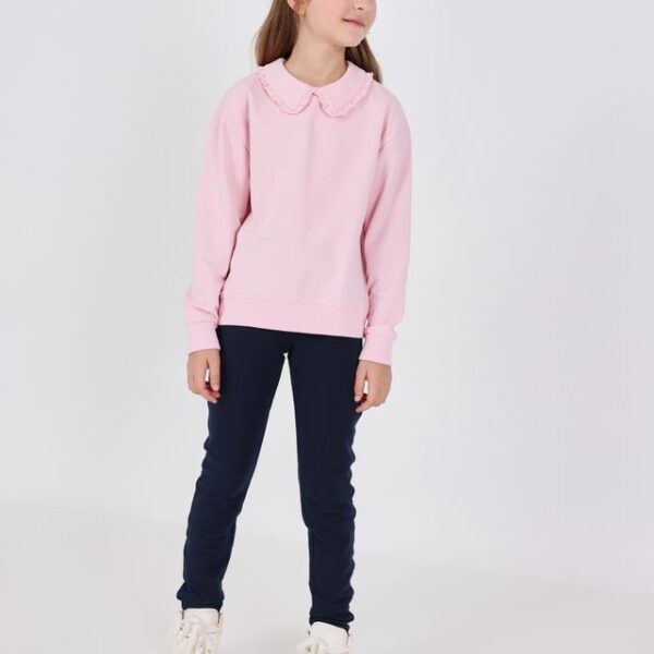 Długa plisowana spódnica dla dziewczynki Boboli 722056 –szara- 104–140 cm