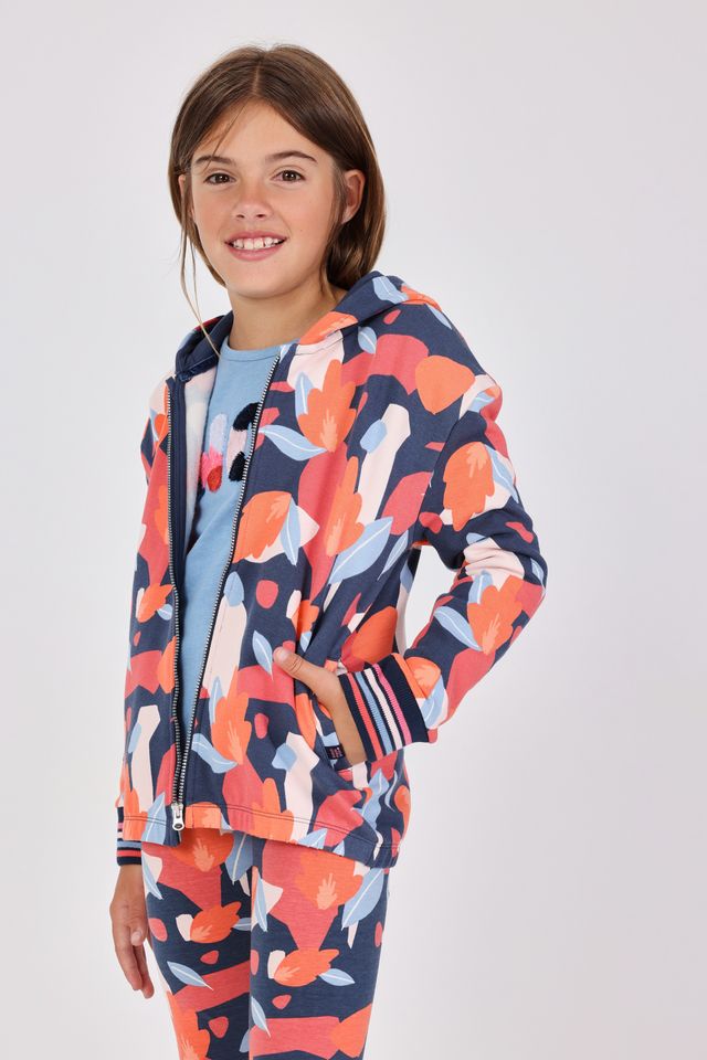 Bluza dla dziewczynki Boboli 432155 – w wielokolorowy wzór – 92-152 cm