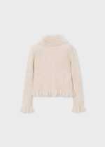 Sweter rozpinany dla dziewczynki Mayoral 4311 - kolor tapioka - 92-140 cm