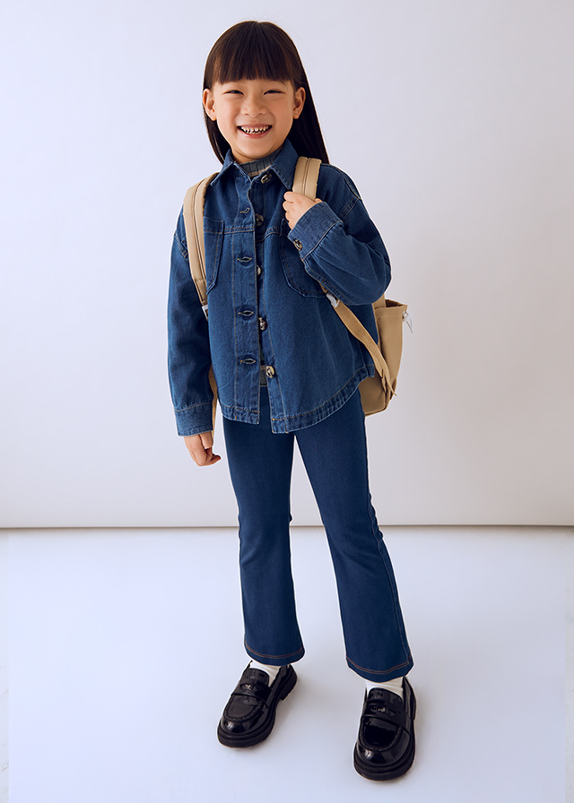 Leginsy jeans dla dziewczynki Mayoral 4718 – ciemny jeans – 92-140 cm