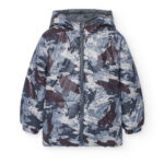 Parka dwustronna dla chłopca Boboli 512200 – moro – 104–152 cm