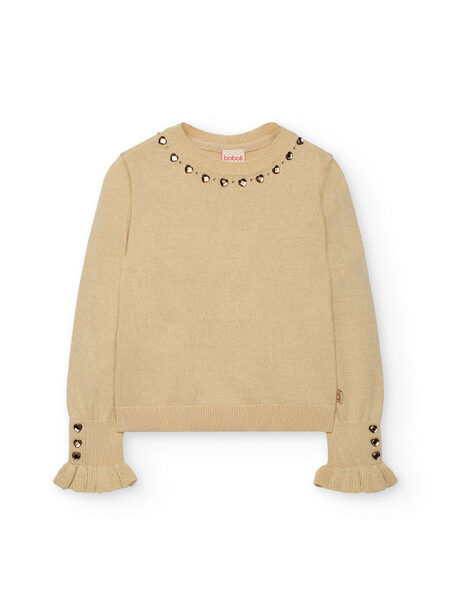 Czarny sweter rozpinany dla dziewczynki Boboli 722359 – z ozdobami – 104–162 cm