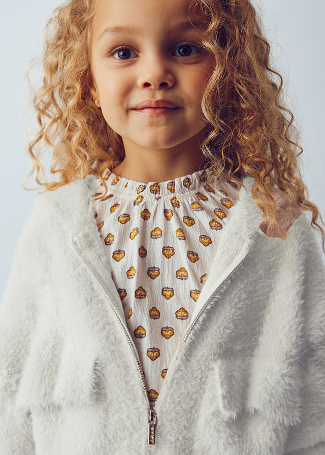 Bluza dla dziewczynki Mayoral 4316 - kolor almond - 92-140 cm
