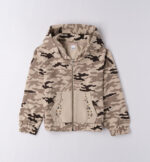 Bluza z kapturem dla dziewczynki iDO 4.F501- kolor brązowo-beżowy - 128-164 cm