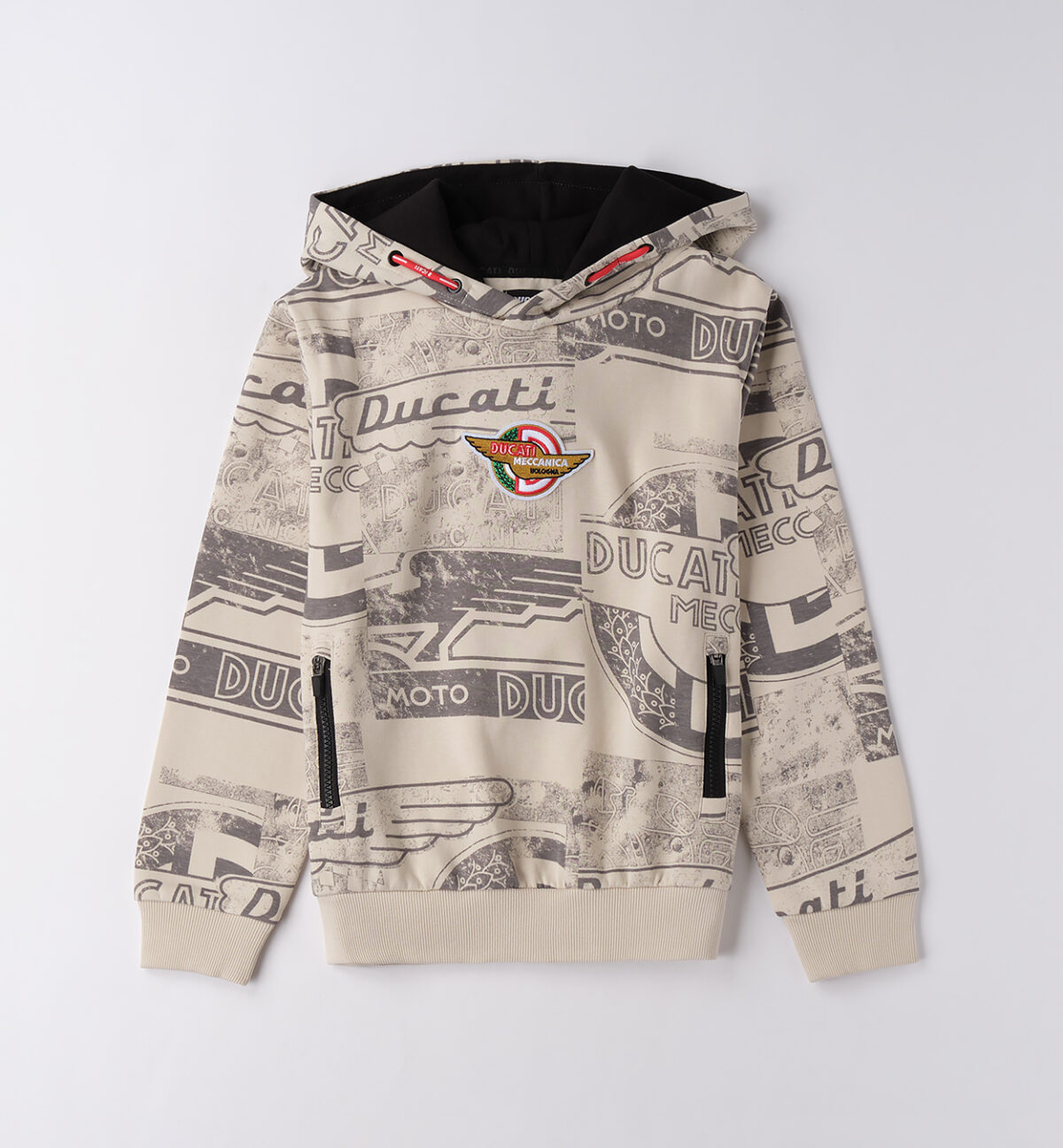 Bluza dla chłopca Ducati G.F621- kremowo-czarna - 128-170 cm