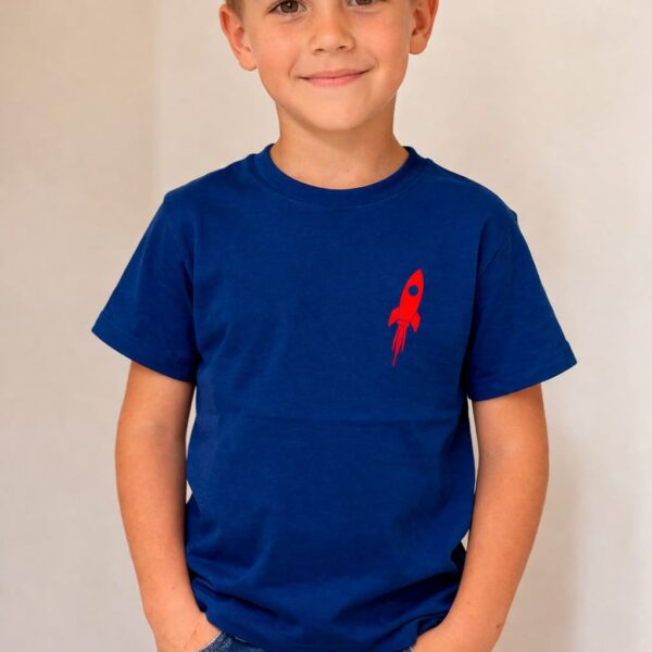 Szary T-shirt chłopięcy z pomarańczowym napisem "It’s Okay" Entlik