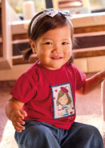 Koszulka k/r z opaską dla dziewczynki Mayoral - 1081