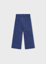Granatowe spodnie lniane z haftem Mayoral - 3585