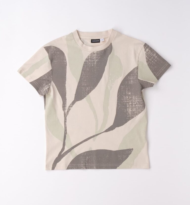 Koszulka w liście palmowe dla chłopca Sarabanda - 0G636