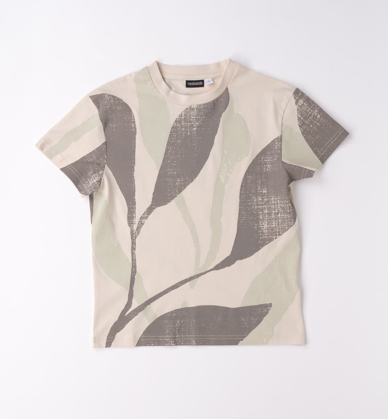 0G636-00-0432~Folded~e-commerce (1) Koszulka w liście palmowe dla chłopca Sarabanda - 0G636