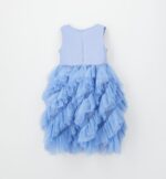 Sukienka wizytowa z tiulowymi falbanami i kokardą Sarabanda - 0G246