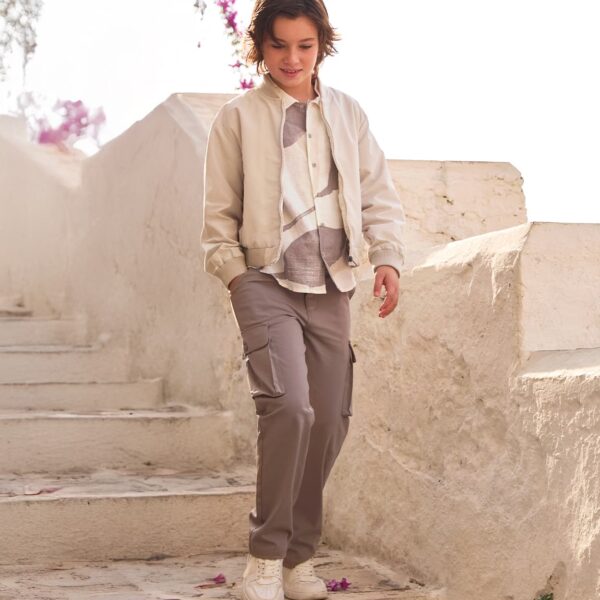 Spodnie wizytowe typu chino dla chłopca Sarabanda - 0G629