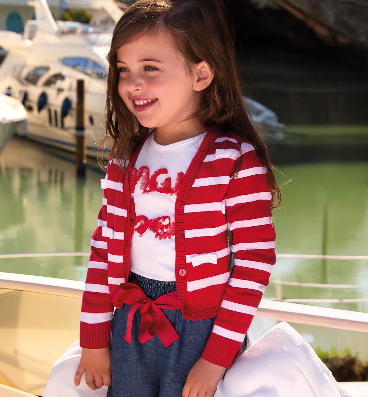 Koralowy sweter kardigan w serek iDO 4G313