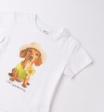 Biała koszulka z pieskiem w kapeluszu iDO - 4G831.G3