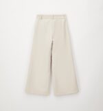 Beżowe spodnie z szerokimi nogawkami i zakładkami dla dziewczynki iDO 4G720