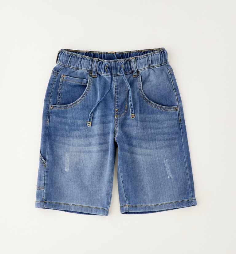 Jeansowe bermudy chłopięce iDO Denim Raw - 4G792