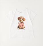 Biała koszulka z pudelkiem iDO - 4G831.G0