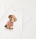 Biała koszulka z pudelkiem iDO - 4G831.G0