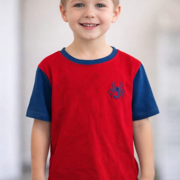 Pomarańczowa koszulka chłopięca z krótkim rękawem Entlik