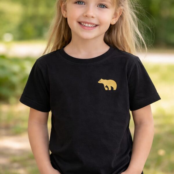 Szara koszulka dziewczęca z długim rękawem z kolorowym sercem Entlik